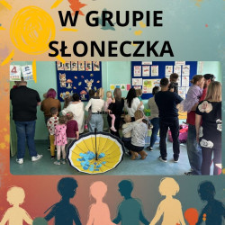 Zajęcia otwarte w grupie „Słoneczka” pt.: „Jesienne zabawy z deszczem”.  
