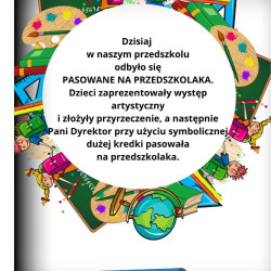 Pasowanie na przedszkolaka