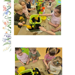 WIOSENNY OGRÓDEK  
„ SMERFÓW”