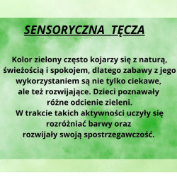 Realizacja projektu „Sensoryczna Tęcza” w grupie Smerfy